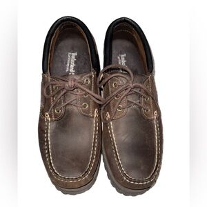 Timberland Men's Dark Brown Boat Shoes